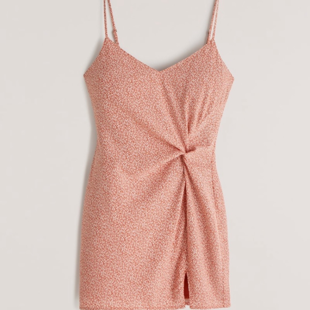 Side draped slip mini dress